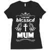 I Am One Blessed Mum Ladies Fitted T-Shirt