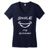 smile its sunnah Women's V-Neck T-Shirt