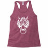 fenrir wolf motif Racerback Tank