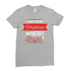 may your christmas be merry &amp; bright Ladies Fitted T-Shirt