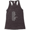 beard length chart funny professor grandpa mustache humor Racerback Tank