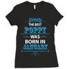 The Best Poppy Was Born In January Ladies Fitted T-Shirt