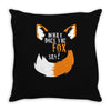 for fox sake Throw Pillow