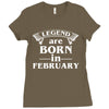 legends are born in february t shirt Ladies Fitted T-Shirt
