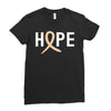 Hope Uterine Cancer Awareness Ladies Fitted T-Shirt