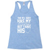 military has my soldier i have his heart Racerback Tank