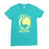 believe in nessie Ladies Fitted T-Shirt