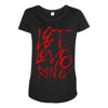 let love rule Maternity Scoop Neck T-shirt