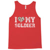 i love my soldier hunter camouflage Tank Top