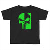 mad engine marvel brand punisher scar glow in the dark Toddler T-shirt
