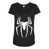 black funny glow in dark glowing Maternity Scoop Neck T-shirt
