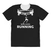 who loves running All Over Women's T-shirt