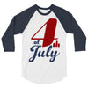 4th of july 3/4 Sleeve Shirt