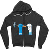 bad sock puppet Zipper Hoodie