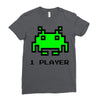 arcade player one Ladies Fitted T-Shirt