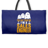 cant scare me im sales engineer halloween Weekender Totes