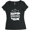 adventure is dagerous Women's Triblend Scoop T-shirt