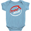 trainer inside Baby Onesie