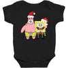 spongebob squarepants and patrick christmas Baby Bodysuit