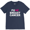 fuck breast cancer V-Neck Tee