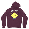 lit af kawaii light bulb Hoodie