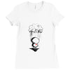 sad, rain heard Ladies Fitted T-Shirt