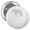 elephant filled pattern cool Pin-back button