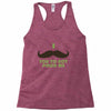 mustache pinch Racerback Tank