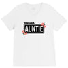 blessed aunitie with flower V-Neck Tee