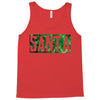 santa green glitter Tank Top