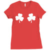 shamrock boobs Ladies Fitted T-Shirt