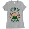 to masao Ladies Fitted T-Shirt