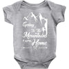 Going To The Mountains Is Going Home Baby Onesie