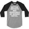 freelance artist advertising 3/4 Sleeve Shirt