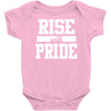 rise with pride Baby Onesie
