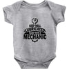 keep well lubricated sleep with a mechanic Baby Onesie