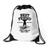 Best Friend Chihuahua Drawstring Bags
