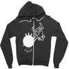 crazy cow Zipper Hoodie