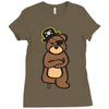 pirate bear Ladies Fitted T-Shirt