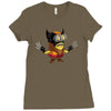 minion wolverine Ladies Fitted T-Shirt