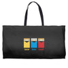 red shirt Weekender Totes