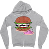 monster burger Zipper Hoodie