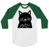 black cat (2) 3/4 Sleeve Shirt