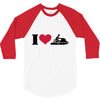 i love jet ski racing 3/4 Sleeve Shirt