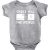geeks will save the world mac version (2) Baby Onesie