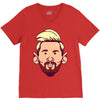 messi V-Neck Tee