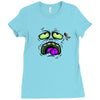 monster face Ladies Fitted T-Shirt