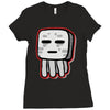 minecraft ghast drawing Ladies Fitted T-Shirt