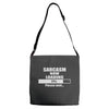sarcasm now loading Adjustable Strap Totes