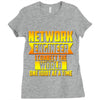 network engineer i connect the Ladies Fitted T-Shirt